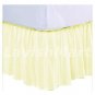 1000 TC Twin Size Ivory Stripe Ruffle Bed Skirt  Egyptian Cotton