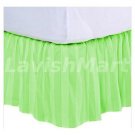 1000 TC Twin Size Sage Stripe Ruffle Bed Skirt  Egyptian Cotton