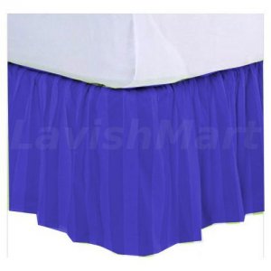 1000 TC King Size Royal Stripe Ruffle Bed Skirt  Egyptian Cotton