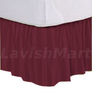 1000 TC King Size Marlot Stripe Ruffle Bed Skirt  Egyptian Cotton