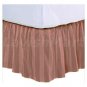 1000 TC Full Size Salmon Stripe Ruffle Bed Skirt  Egyptian Cotton