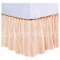 1000 TC Full Size Peach Stripe Ruffle Bed Skirt  Egyptian Cotton