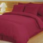 1200TC Sheet Set Twin Size burgundy Stripe 20" Deep Pocket Egyptian Cotton