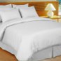 Twin Size White Stripe Sheet Set 4PC 1000TC Egyptian Cotton