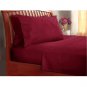 1200TC Egyptian Cotton Extra Deep Pockets 30" Burgundy Color Sheet Set 4Pc Olympic Queen Size