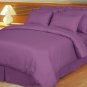 1200TC Egyptian Cotton Extra Deep Pockets 30" Purple stripe Color Sheet Set 4Pc Queen Size