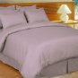 1200TC Egyptian Cotton Extra Deep Pockets 30" LILAC Stripe Sheet Set 4Pc Full Size