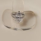 BOB MCKEE SIGNED MARQUIS STYLE WOMEN'S RING. SIZE 8. (RI-27)