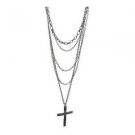 Multi-Chain Cross Necklace