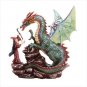 DRAGON & MERLIN W/CRYSTAL BALL