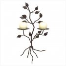 TREE SHAPED WALL CANDLE HOLDER