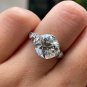 GIA Edwardian 4.45ctw OLD EUROPEAN Diamond Antique Platinum Engagement Ring