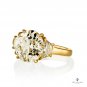 GIA 6.01ct OLD European Diamond 3 Stone Engagement Anniversary Vintage 18k Ring