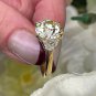 GIA 6.01ct OLD European Diamond 3 Stone Engagement Anniversary Vintage 18k Ring