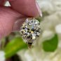 GIA 6.01ct OLD European Diamond 3 Stone Engagement Anniversary Vintage 18k Ring