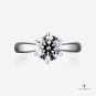 GIA 1.45ct H SI1 Round Cut Solitaire Engagement Wedding Platinum Estate Ring