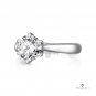 GIA 1.45ct H SI1 Round Cut Solitaire Engagement Wedding Platinum Estate Ring