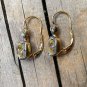 Antique 6.24ct Old Cushion Cut Diamond Dormeuse Drop 18k Gold Earrings