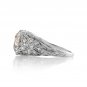 Antique Edwardian GIA 3.92ctw Platinum OLD European Diamond Engagement Ring