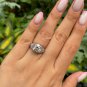 Antique Edwardian GIA 3.92ctw Platinum OLD European Diamond Engagement Ring