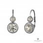 ART DECO GIA 4.66CT OLD EUROPEAN DIAMOND DROP SOLITAIRE EARRINGS PLATINUM 14K W