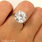 GIA 5.37CT ESTATE VINTAGE SOLITAIRE ROUND DIAMOND ENGAGEMENT WEDDING RING W GOLD