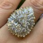 BALLERINA GIA 4.21ct Pear Shape Diamond Cocktail 18K Gold Vintage Ring