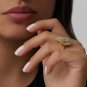 BALLERINA GIA 4.21ct Pear Shape Diamond Cocktail 18K Gold Vintage Ring