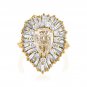 BALLERINA GIA 4.21ct Pear Shape Diamond Cocktail 18K Gold Vintage Ring