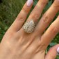BALLERINA GIA 4.21ct Pear Shape Diamond Cocktail 18K Gold Vintage Ring