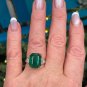 GIA 10.05ct Step cut Rectangular Green Emerald Diamond Plat 18k YG Ring