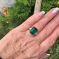 GIA 10.05ct Step cut Rectangular Green Emerald Diamond Plat 18k YG Ring