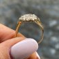 GIA Antique 3.27CT Victorian Vintage Cocktail Cluster Wedding Engagement Ring