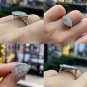 GIA 2.53ctw Pear Shaped Diamond Side Set Engagement Halo Pave Platinum Ring