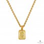 Natural 1.92ct Fancy Yellow Radiant Cut Diamond Solitaire 18K G Pendant Necklase