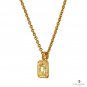 Natural 1.92ct Fancy Yellow Radiant Cut Diamond Solitaire 18K G Pendant Necklase