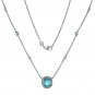 GIA 3.61CTW NATURAL NEON BLUE PARAIBA TOURMALINE & DIAMOND PLATINUM NECKLACE