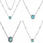 GIA 3.61CTW NATURAL NEON BLUE PARAIBA TOURMALINE & DIAMOND PLATINUM NECKLACE