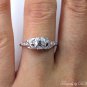 GIA 1.00CT ANTIQUE VINTAGE DECO OLD MINE CUSHION DIAMOND ENGAGEMENT WEDDING RING