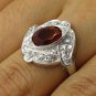 ART DECO 2.43CT OLD EUROPEAN ANTIQUE VINTAGE CITRINE DIAMOND PLATINUM RING