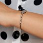 Antique 2.68ct 2 Stone Old Euro Diamond Bezel Set Tennis Line 14K Plat BRACELET