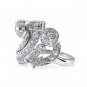 2.25CT ANTIQUE VINTAGE ART DECO OLD EUROPEAN ROUND DIAMOND COCKTAIL PLAT RING
