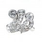 2.25CT ANTIQUE VINTAGE ART DECO OLD EUROPEAN ROUND DIAMOND COCKTAIL PLAT RING