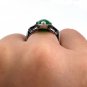Art Deco Natural UNTREATED GIA 6.60ct GREEN Jade JADEITE Diamond Platinum Ring