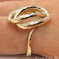 0.50CT ESTATE VINTAGE DIAMOND RIGHT HAND FASHION SWIRL 14K YELLOW GOLD RING
