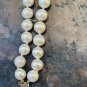 Classic Cultured Japanese Pearl White Double Strand Vintage Bracelet 14 YG