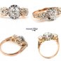 GIA 2.16CT ANTIQUE VINTAGE VICTORIAN OLD CUSHION DIAMOND ENGAGEMENT WEDDING RING