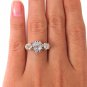 GIA 2.16CT ANTIQUE VINTAGE VICTORIAN OLD CUSHION DIAMOND ENGAGEMENT WEDDING RING