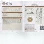 GIA 2.84CT MARQUISE ROUND DIAMOND DANGLING DROP 14K W GOLD VINTAGE EARRINGS