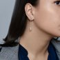 GIA 2.84CT MARQUISE ROUND DIAMOND DANGLING DROP 14K W GOLD VINTAGE EARRINGS